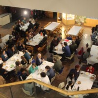 Dinner with grad students and faculty at the Diversity Recruitment weekend